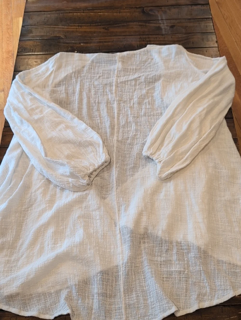 Kalita Gaia Cotton Gauze Wrap Dress Cardigan *Missing Belt* S/M - Picture 4 of 8